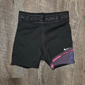 Nike pro black shorts with